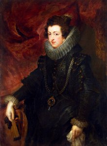 صورة للملكة إليزابيث الفرنسية 1602-1644 ، ملكة إسبانيا ، c1628-1629 بواسطة بيتر بول روبنز