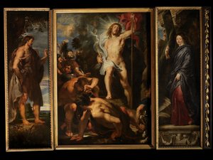 قيامة المسيح حوالي 1611-12 (زيت على لوح) بواسطة بيتر بول روبنز
