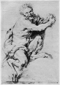 دراسة Satyr ، 1913. بواسطة بيتر بول روبنز