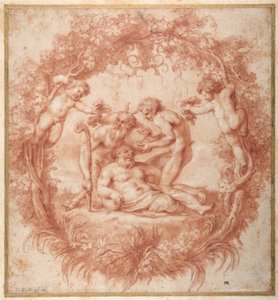 The design of the Tazza Farnese (red chalk with gouache on paper) بواسطة بيتر بول روبنز