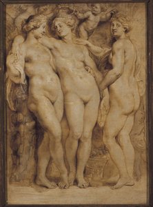 Three graces ( Monochrome painting بواسطة بيتر بول روبنز