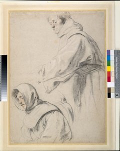 Two Franciscan Friars (chalks on paper) بواسطة بيتر بول روبنز
