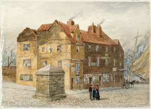 Sandgate (Portland Arms Inn) (قلم رصاص وألوان مائية على ورق على بطاقة) بواسطة بيتر بيترسن توفت