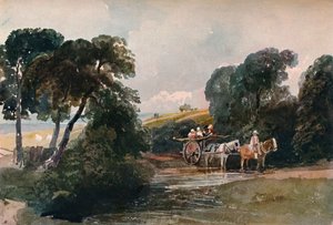 عربة هاي عبور تيار ، c1824 بواسطة بيتر دي وينت