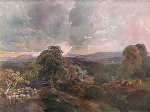 قاعة Sackbridge ، بالقرب من Lowther ، c1928 بواسطة بيتر دي وينت