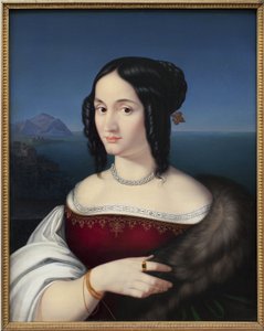 كارولينا جروسي ، زوجة الفنان الأولى. لوحة بيتر فون كورنيليوس (1783-1867) ، زيت على قماش