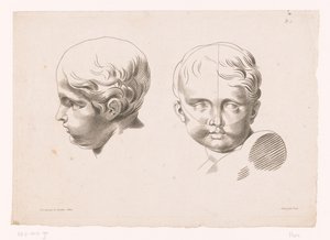 رأسان للأطفال مبادئ الرسم من الطبيعة الجزء الخامس (عنوان السلسلة) Vème Cahier De Principes Dessiné d