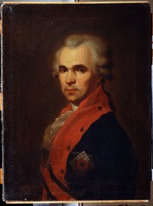 صورة لوزير الخارجية فاسيلي بوبوف. لوحة لبترو سيميونوفيتش دروزدين (1745-1805). زيت على قماش ، ٦٦ × ٤٨ سم بواسطة بيتر سيمينوفيتش دروزدين