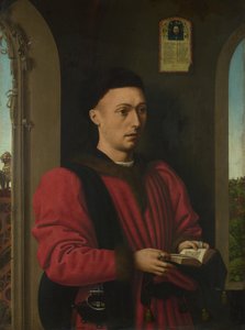 صورة لشاب ، 1450-1460 بواسطة بيتر المسيح