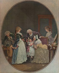 Les Bouquets ، Ou La Fete De La GrandMaman، 1788، 1913 بواسطة فيليبيرت لويس ديبوكورت