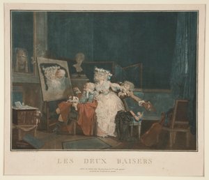 القبلتان بواسطة Philibert-Louis Debucourt