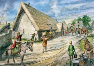 قلعة Birdoswald الرومانية ، القرن الثاني ، c1990-2010 بواسطة فيليب كورك