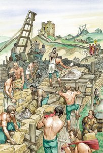 بناء سور هادريان ، أوائل القرن الثاني الميلادي 1985 - 2000 بواسطة فيليب كورك