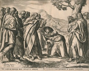 المسيح وامرأة كنعان ، c1577-1579. بواسطة فيليب جالي
