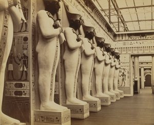 بلاط مصر وواجهة قاعة الكولوسي ، كريستال بالاس ، سيدنهام ، 1854