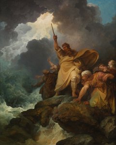 تدمير جيش فرعون 1792. بواسطة فيليب جيمس دو لوثيربورغ