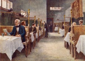 غرفة طعام كوك تافرن ، شارع فليت ، دمرت عام 1886 بواسطة فيليب نورمان