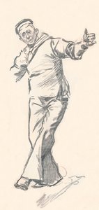 رسم بالقلم الرصاص من قبل فيل مايو ، القرن التاسع عشر 1903-1904