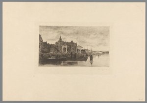 منظر لأمستردام مع قمة Schreierstoren Le Schreierstoren (العنوان الأصلي) جاكوب ماريس. Twelve Landscapes (عنوان السلسلة) بواسطة جاكوب ماريس