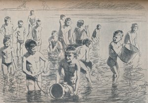 الاستحمام بنين ، ج 1911 بواسطة فيليب فرانك