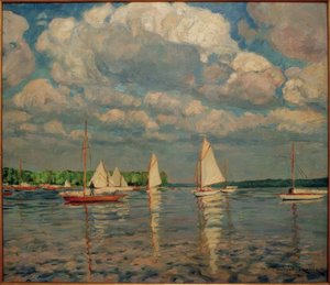 القوارب الشراعية على Wannsee