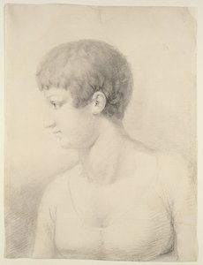 صورة لبولين رونج ، 1801 (طباشير أسود على ورق)