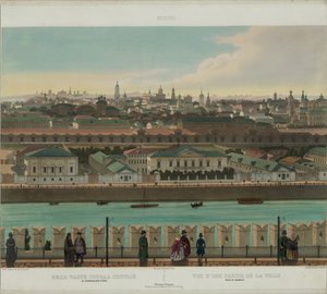 صورة ل Zamoskvorechye من جدار الكرملين من منظر بانورامي لموسكو في 10 أجزاء ، كاليفورنيا 1848 بواسطة فيليب بينويست