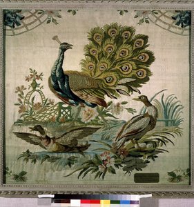 "" الطاووس "(الطاووس) نسيج لفيليب دي لاسال (1723-1805) 1770 متحف هيرميتاج ، سانت بطرسبرغ بواسطة فيليب دي لاسال