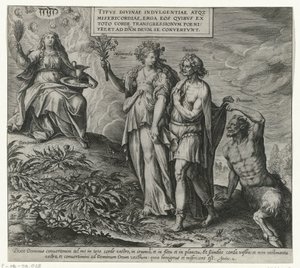 Allegorie أكثر من تبطين وبروعة Boetedoening en berouw in het Oude Testament en het Nieuwe Testament (عنوان السلسلة) نوع التسامح والرحمة الإلهية تجاه الذين يتوبون بكل قلوبهم عن معصيتهم ويلجأون إلى الله. بواسطة مارتن دي فوس