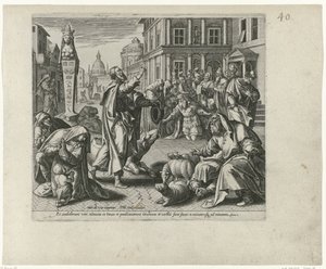 يعلن يونان عن أونديرغانغ فان نينوى Boetedoening en berouw in het Oude Testament en het Nieuwe Testament (عنوان السلسلة) نوع من المغفرة والرحمة الإلهية لمن تاب من معاصيه بكل قلوبهم ولجأوا إلى الله. بواسطة مارتن دي فوس