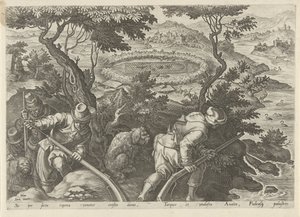 ايندينجاخت Jachttaferelen (عنوان المسلسل) وفيه كل نوع من الصيد والطيور وصيد الأسماك (عنوان السلسلة) بواسطة فيليبس جالي