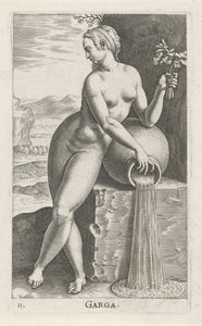 مساعدة Waternimf جارجا (العنوان على الكائن) Stroom- a waternymph (عنوان السلسلة) Nympharum oceanitidum ، Ephydridum potamidum naiadum (عنوان السلسلة) بواسطة فيليبس جالي