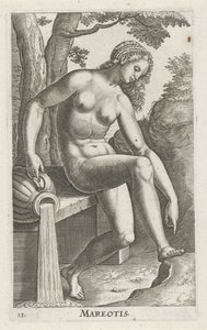 حورية البحر المائية Mareotis (العنوان على الكائن) Stroom en waternimfen (عنوان السلسلة) حوريات المحيطات ، Ephidrid potamidus Naiad (عنوان المسلسل) بواسطة فيليبس جالي