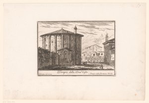 منظر لمعبد فيستا Tempio della Dea Veste (العنوان على الكائن) مناظر لروما القديمة والحديثة (عنوان السلسلة) Varie Vedute di Roma Antica، e Moderna (عنوان السلسلة)