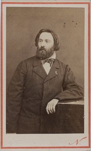 صورة لعازف البيانو والملحن إميل برودنت 1817-1863 ، حوالي 1860.
