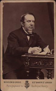 صورة للمؤلف مايكل ويليام بالف 1808-1870. بواسطة نافذة استوديو الصور وجروف.