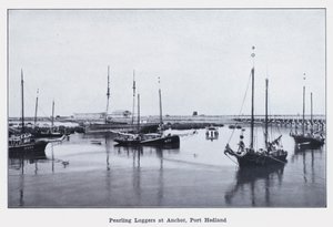 Pearling Luggers at Anchor، Port Hedland (صورة b / w) بواسطة مصور فوتوغرافي استرالي