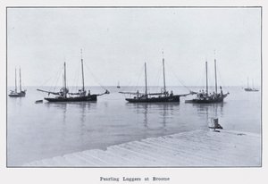 Pearling Luggers at Broome (صورة بالأبيض والأسود) بواسطة مصور فوتوغرافي استرالي