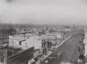 منظر عين الطائر لـ Winnipeg (صورة b / w) بواسطة المصور كندي