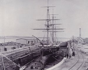 كندا: HMS "Canada" (b / w photo) بواسطة المصور كندي