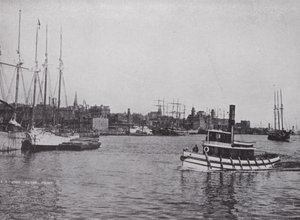 هاربور فرونت ، سانت جون ، نيو برونزويك (b / w photo) بواسطة المصور كندي