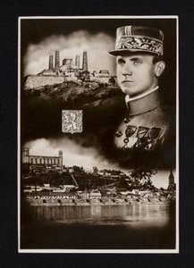 Milan Ratislav Stepanik, Slovak soldier who served as a general in the French Army in the First World War and as Minister of War for Czechoslovakia (b/w photo) بواسطة مصور تشيكي