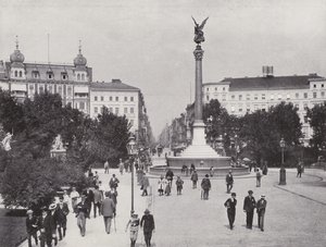 Belle-Alliance-Platz و Friedrich-Strasse (b / w photo) بواسطة مصور فوتوغرافي ألماني
