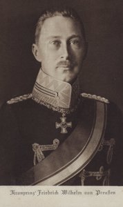 ولي العهد فيلهلم ، الابن الأكبر للقيصر فيلهلم الثاني من ألمانيا (b / w photo) بواسطة مصور فوتوغرافي ألماني