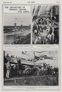 رحيل القوات الألمانية إلى الصين لقمع تمرد الملاكمين ، أغسطس 1900 (b / w photo) بواسطة مصور فوتوغرافي ألماني