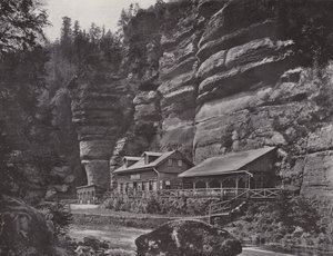 Edmundsklamm ، Blockhaus (صورة b / w) بواسطة مصور فوتوغرافي ألماني