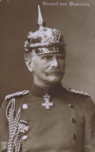المشير أوغست فون ماكينسن ، القائد العسكري الألماني للحرب العالمية الأولى (صورة بالأبيض والأسود)