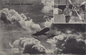 French aviator Louis Bleriot and his monoplane (b/w photo) بواسطة مصور فوتوغرافي ألماني