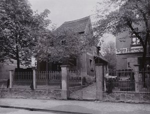 لايبزيغ: Schillerhaus in Gohlis (b / w photo) بواسطة مصور فوتوغرافي ألماني