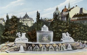 ميونيخ / ميونيخ: نافورة Wittelsbacher (صورة) بواسطة مصور فوتوغرافي ألماني